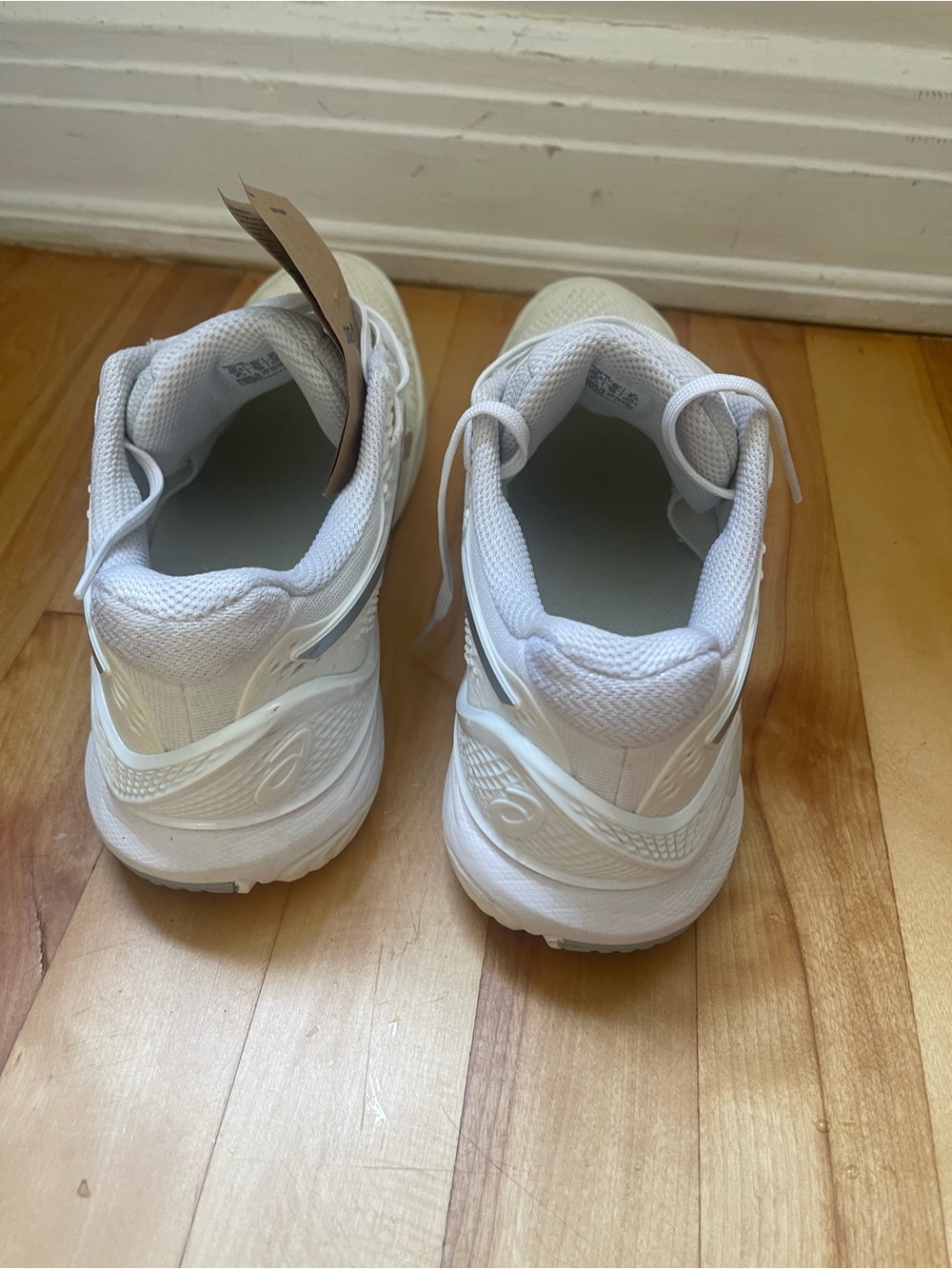 ASICS White Knit Athletic Sneakers - Picture 3 of 5